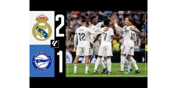 Real Madrid besiegte Deportivo Alavés mit 2-1 im heimischen Stadion.